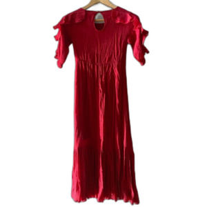 Joyfolie Red Ruffle Sleeve Kids Dress